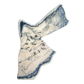 Resin Blue Wall Clock Map Of Jordan | Xpal