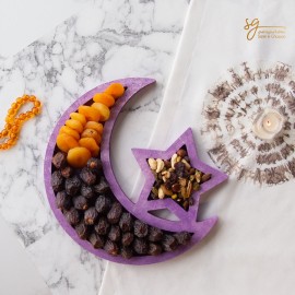 Wooden Ramadan Moon Tray | Xpal