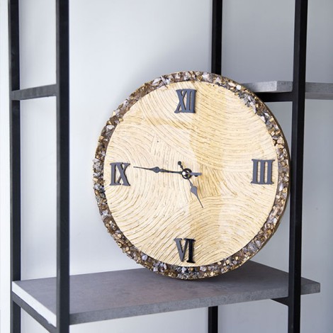 resin geode wall clock | xpal