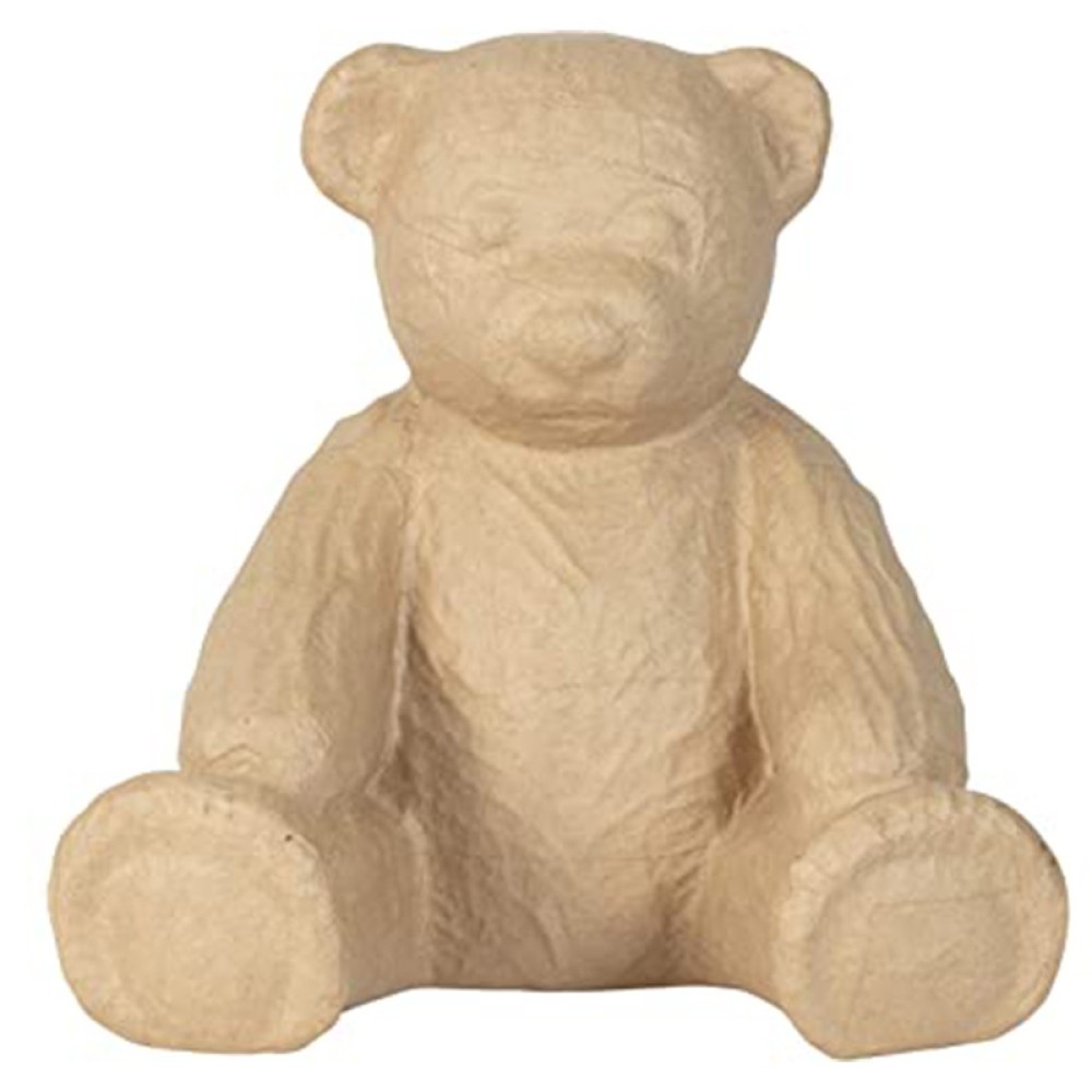 Large Teddy Bear Paper Mache | decopatch