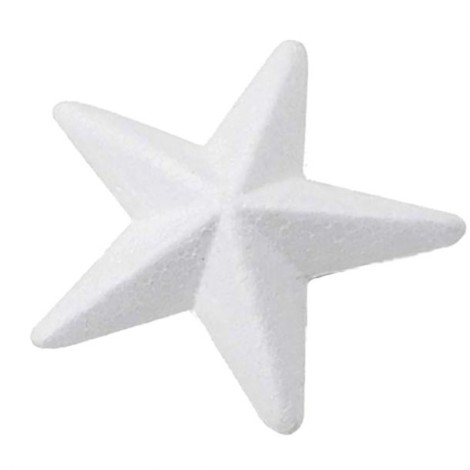Polystyrene stars shape  