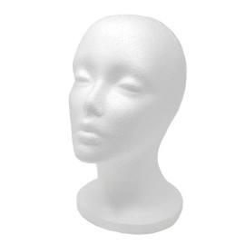 Polystyrene head for woman | xpal