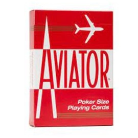Poker Size Playing Cards Red | Aviator - Thumbnail 1