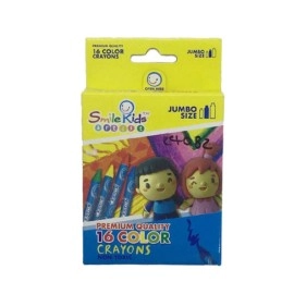 Jumbo Colored Crayons 16pcs | Smile Kids