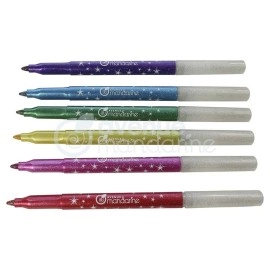 Glitter Felt-tip Pens set of 6 | Avenue Mandarine