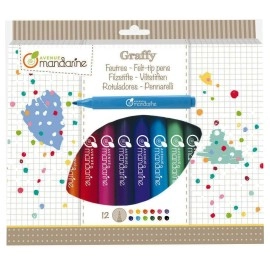 Felt-Tip Pens Set Of 12 | Avenue Mandarine