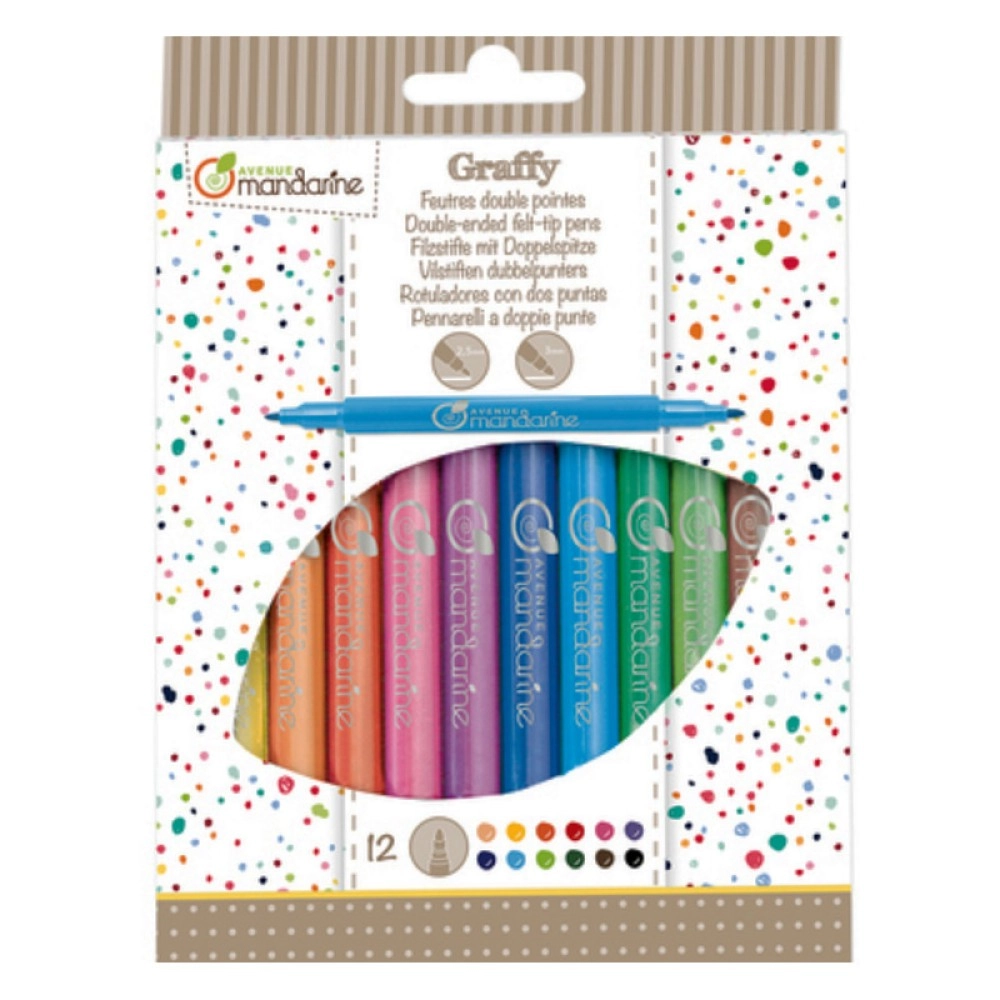 Double Ended Paint Pens Set of 12 | Avenue Mandarine