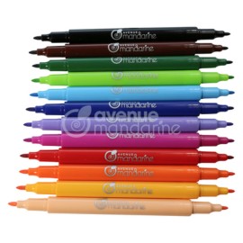 Double Ended Paint Pens Set of 12 | Avenue Mandarine