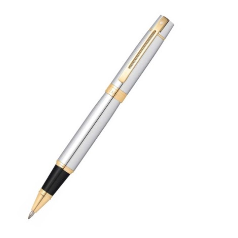 9342 RollerBall Pen Chrome Gold Trim | sheaffer