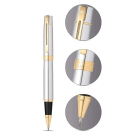 9342 RollerBall Pen Chrome Gold Trim | sheaffer