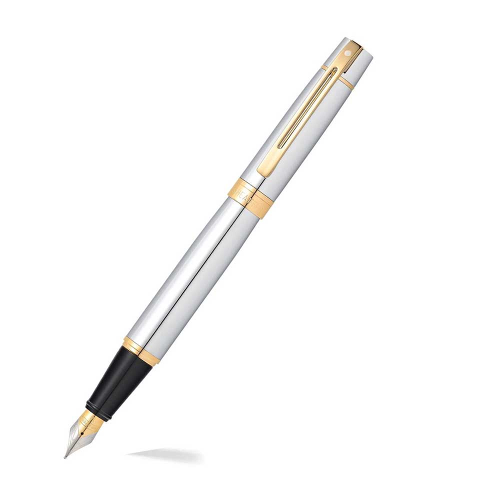 9342 Fountain Pen Chrome with Gold Trim | Sheaffer