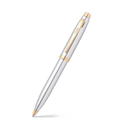 9340 Ballpoint Pen chrome with gold trims | sheaffer