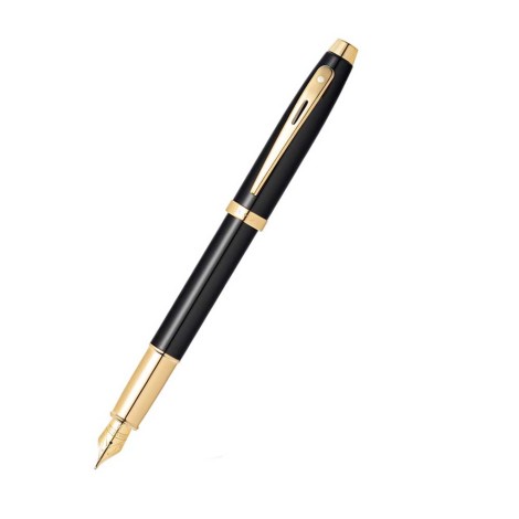 9322 Fountain Pen glossy black with gold Trim | sheaffer