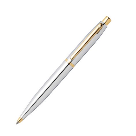9422 Ballpoint Pen Chrome with Gold Trim | sheaffer