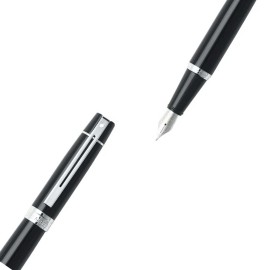 9312 Fountain Pen Gloss Black with Chrome Trim | sheaffer