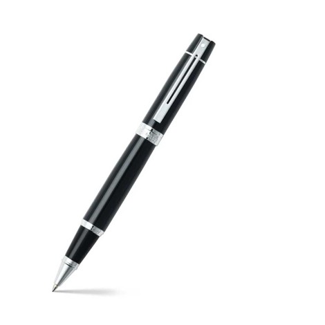 9312 Rollerball Pen Glossy Black with Chrome Trim | sheaffer