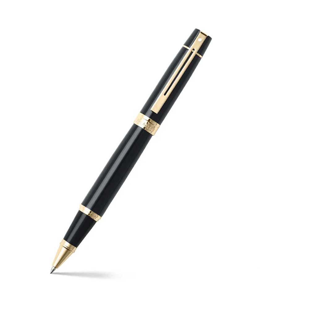 9325 rollerball Pen glossy black with gold Trim | sheaffer