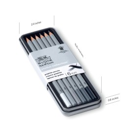 Various graphite pencils Set Of 6 |Winsor & Newton 