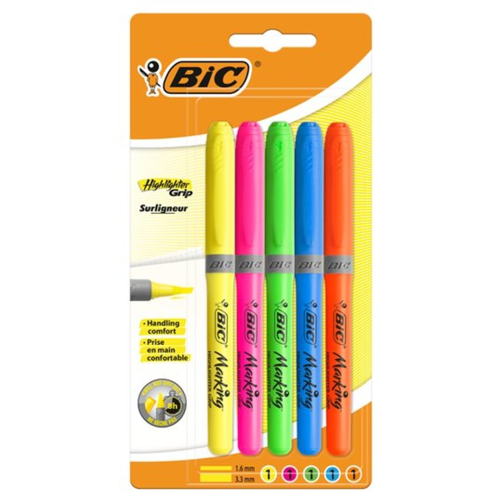 Bic 5 Pack Highlighters